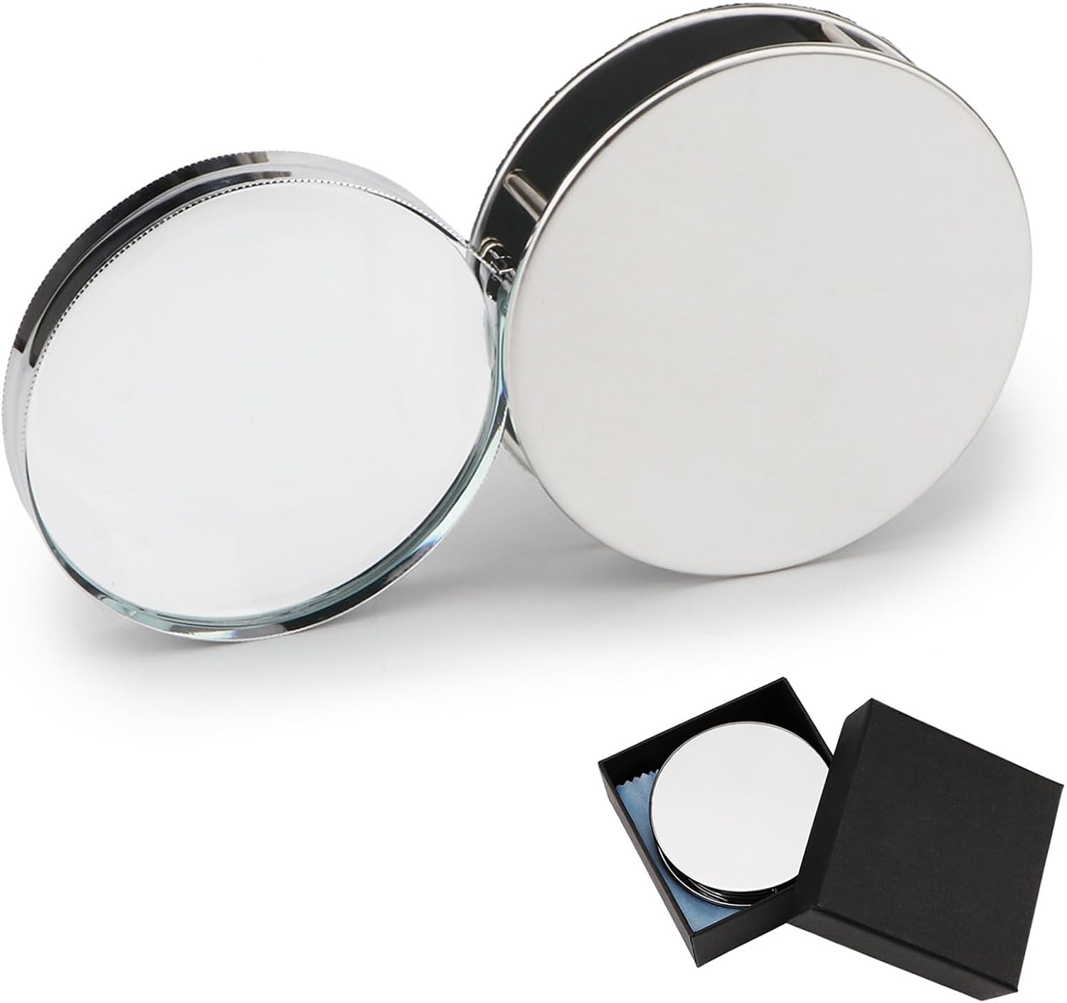 Rongon Handheld Magnifiers, 20X Pocket Magnifying Glass, Mini Magnifying Loupe, Jewelers Loupe for Reading Inspection Coins Maps Jewelry Inspection Hobby