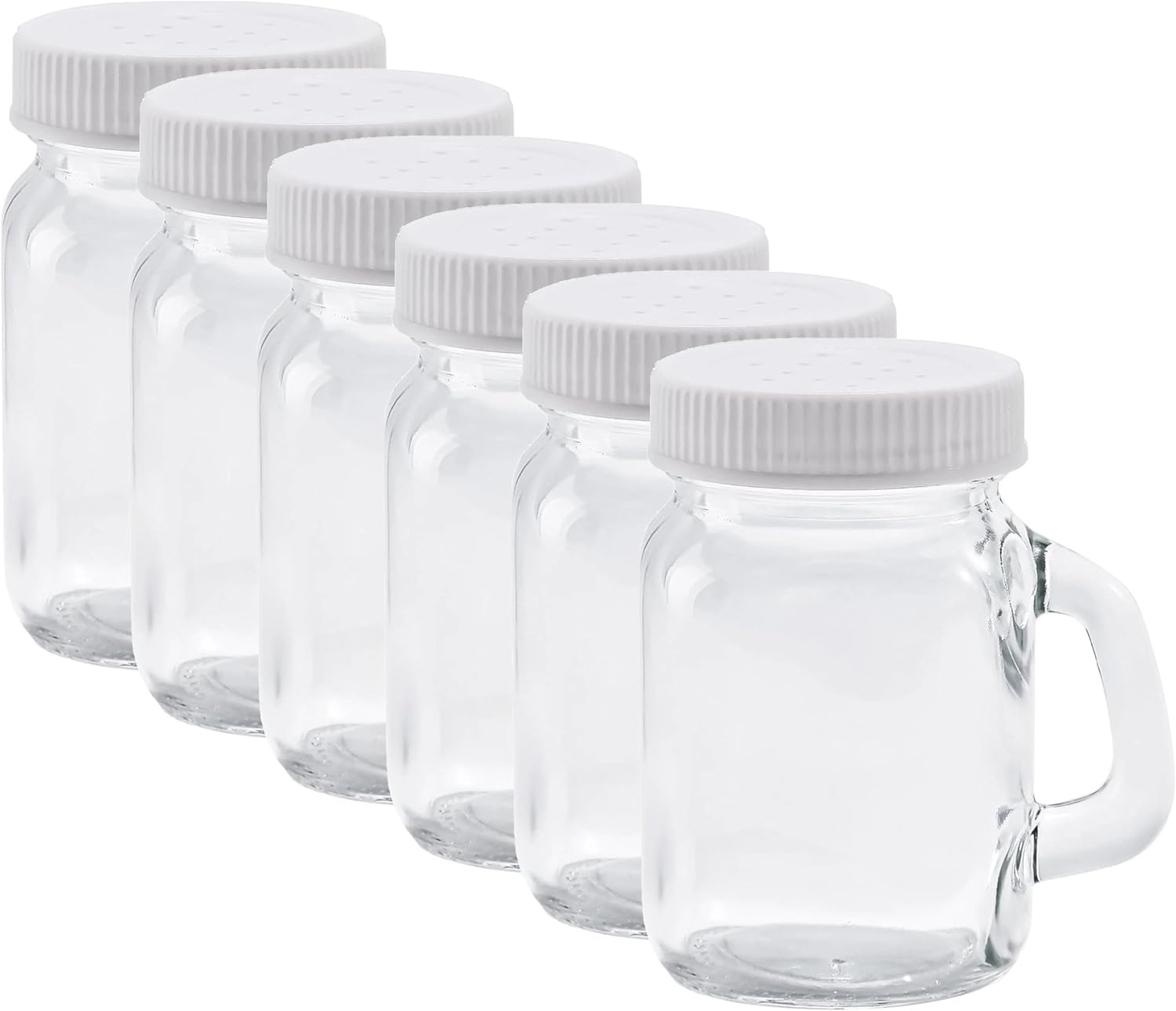 Glass Salt&Pepper Shaker 4 oz Single Piece (6)