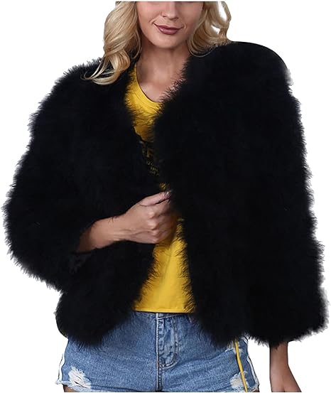 Giacca Pelliccia Sintetica Donna - Cappotto Invernale Corto In Pile, Morbido E Caldo - Foto 2