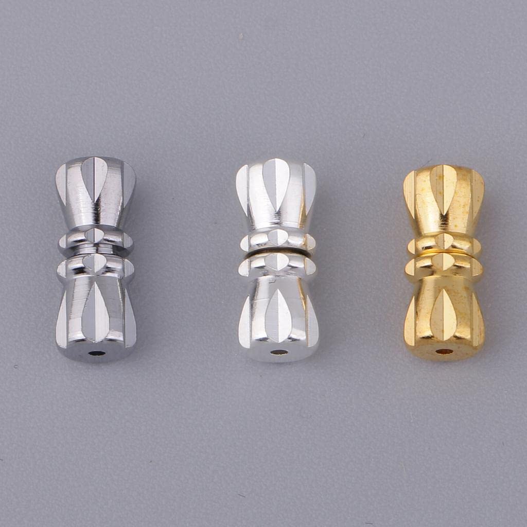 Colgante 2X 15 Cierre de Tornillo para Collares y Pulseras Fabricación de Joyas