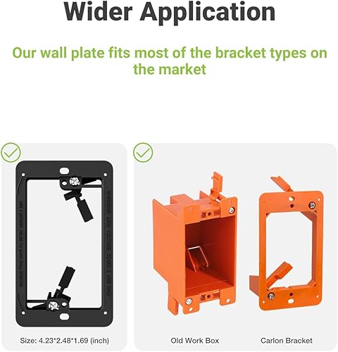 Miniatura 2 de Placa de pared de cepillo con soporte de montaje, cubierta decorativa para cables de bajo voltaje, cable oculto de una sola banda para sistema de