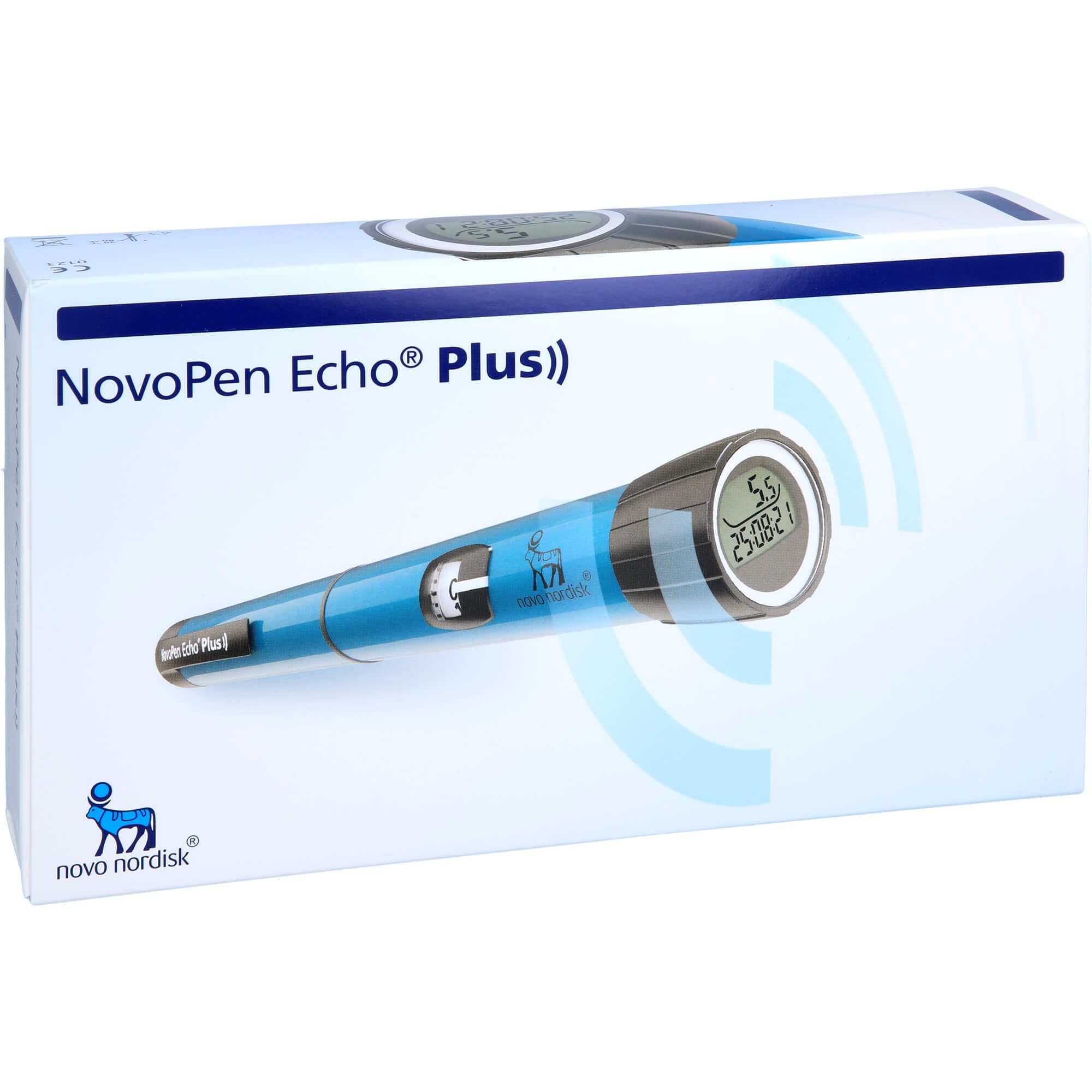 NovoPen Echo Plus Injektionsgerät blau für die Insulingabe, 1 St. Gerät