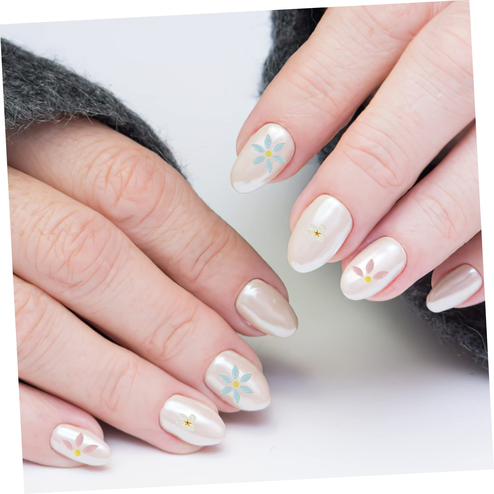 12pezzi Adesivi Per Unghie Decorazioni Per Nail Art Facili Applicare e Rimuovere Per e