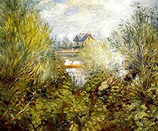 WONDERFULITEMS ON The Seine River Near Argenteuil Summer SKIFFING 1874 French Impressionist Painting by Auguste Renoir ON Canvas REPRO