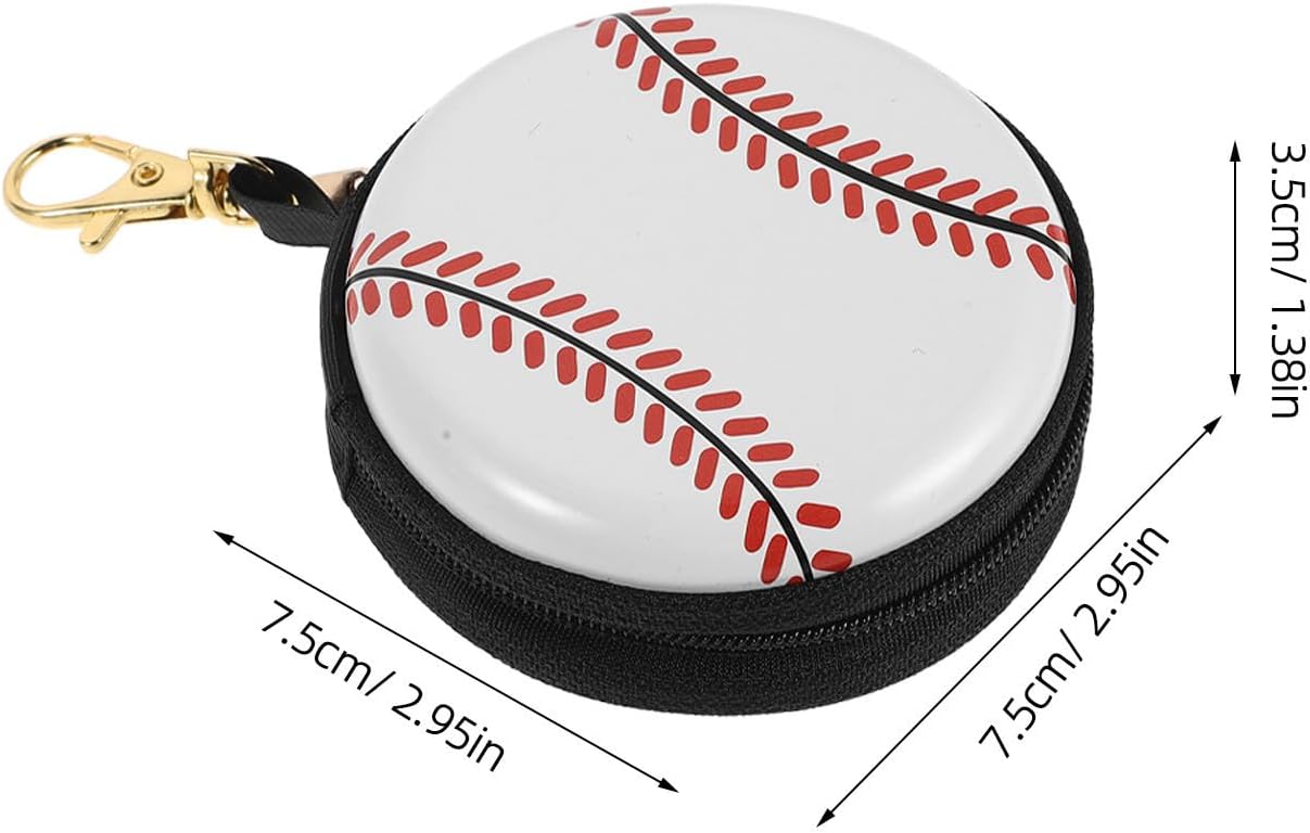 4pcs Metal Coin Pouch Keychain with Zipper for Travel and Sports