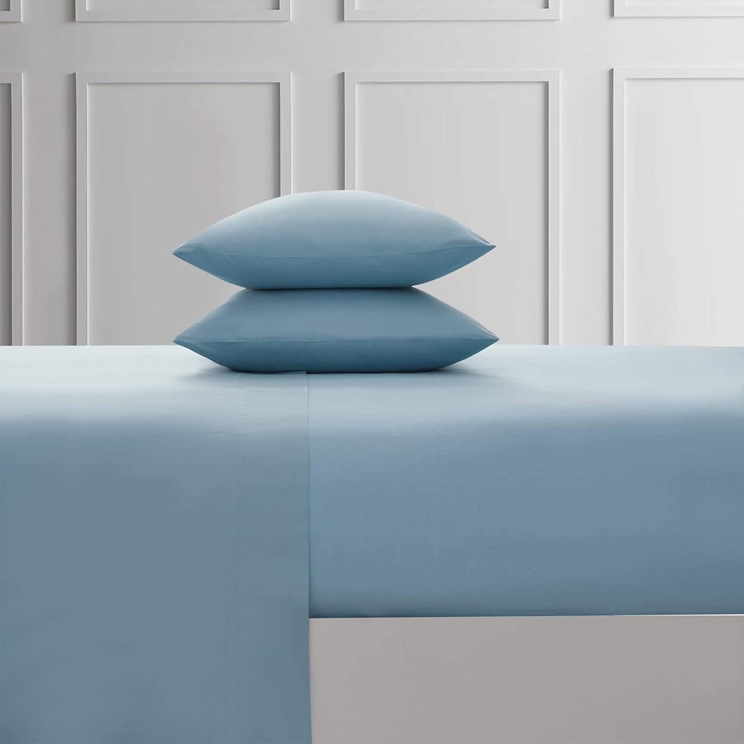 Sweet Home Collection California King Size Sheets 100% Cotton Soft 200 Thread Count for Cal King Size Bed Mattress, 4 Pieces Bedding Sheets & Pillowcases Sets, Case Pack (Pack of 8, 24 Count Total)