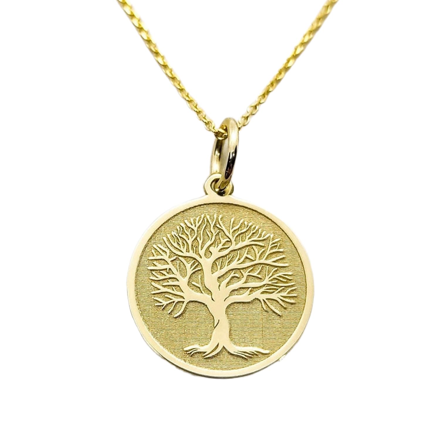 Pendentif arbre de vie en argent et or, le cadeau idéal avec chaîne 45 cm
