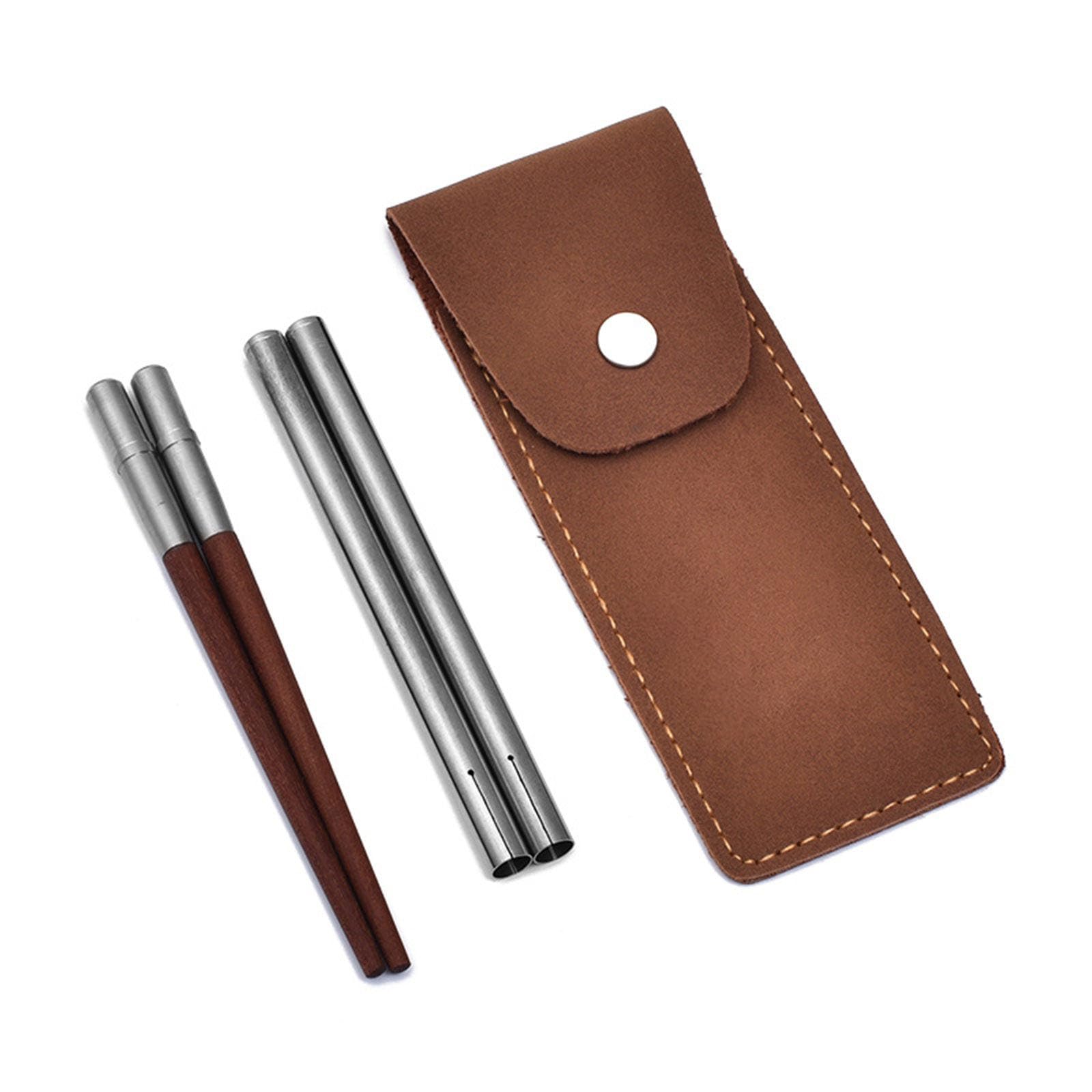 NEWFT Foldable Chopsticks with Protective Case Detachable Foldable Chopsticks Practical Tableware Travel Friendly Utensils