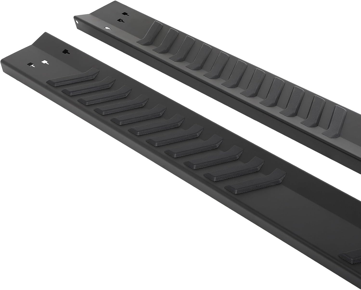 ECCPP Running Boards Fit 2015-2023 for F-150 Super Crew Cab Pickup 4-Door Steps Nerf Bars Steel Rock Sliders