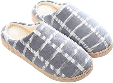 Gysad Zapatillas casa Diseño a cuadros Pantuflas hombre mujer Cálido y  confortable Zapatillas casa hombre invierno Uso interior Pantuflas mujer  invierno : Amazon.es: Zapatos y complementos