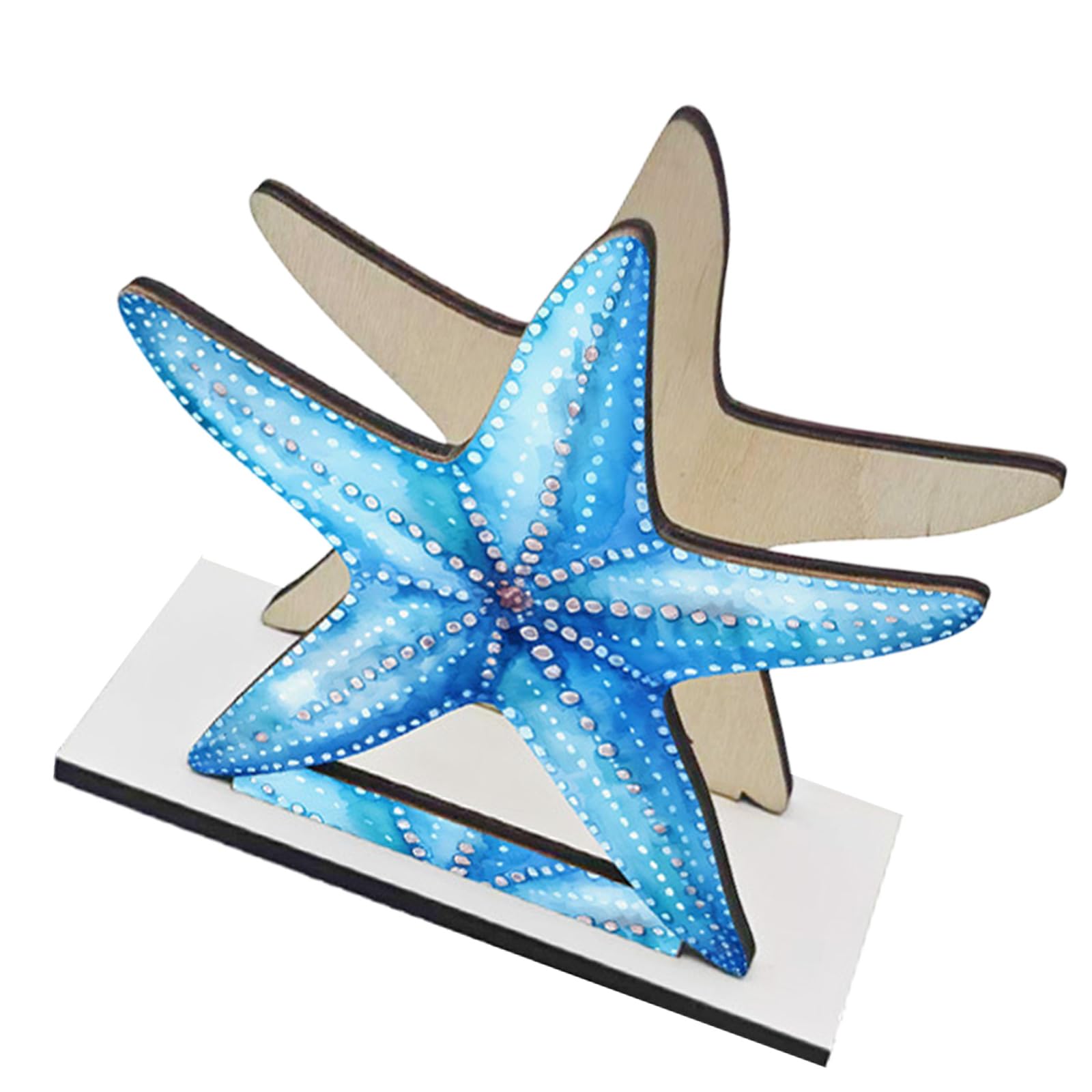 our fave Wooden Napkin Storage Stand Designed with Nauticals Lighthouse Shell and Starfishes Theme Wooden Napkin Holder