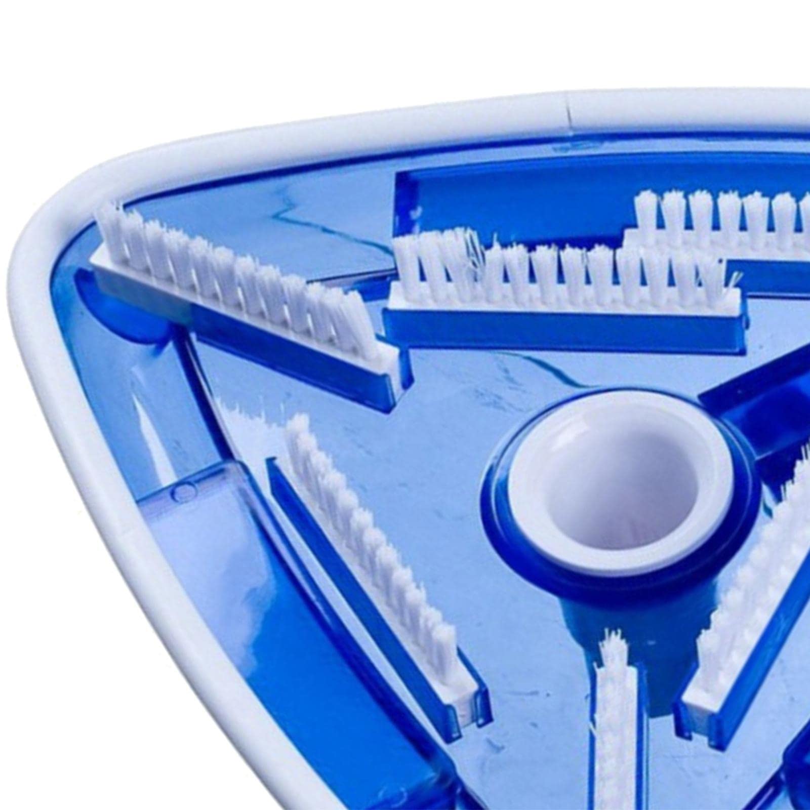 Tête d'Aspirateur de Piscine Triangulaire Transparente Brosse avec Raccord Pivotant Accessoire pour Aspirateur Piscine Outil Portable Utilisation