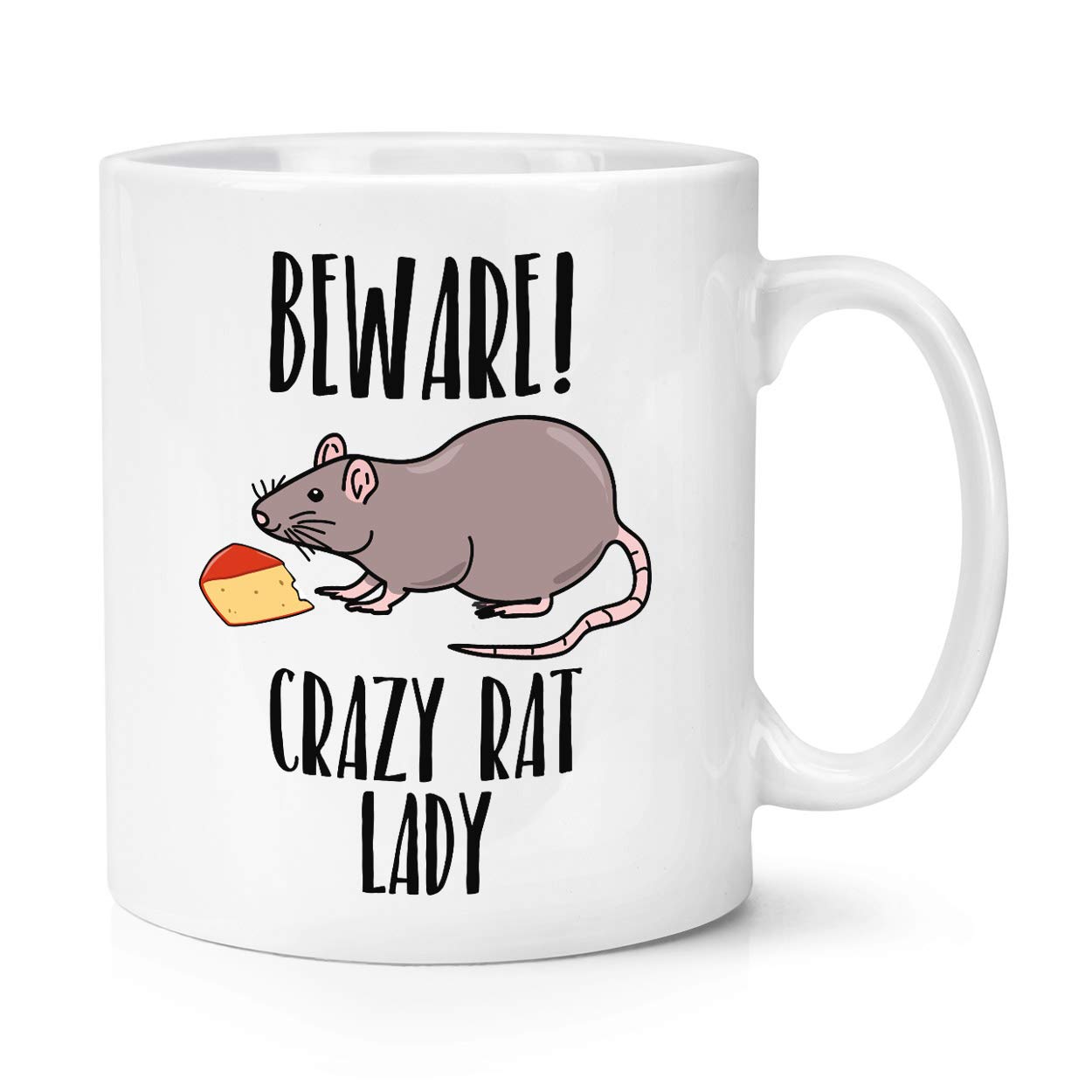 Beware Crazy Rat Lady 10oz Mug Cup