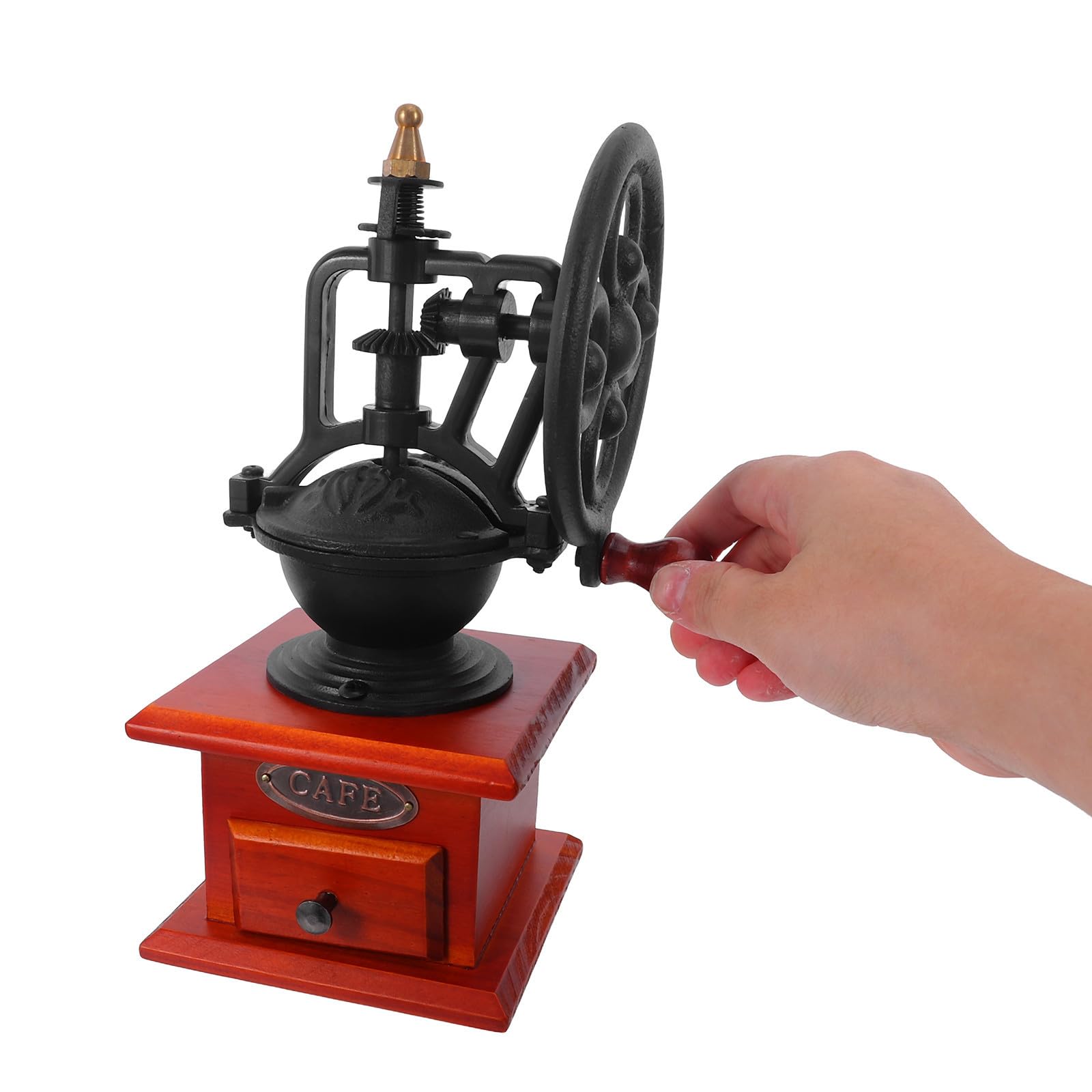 Macina Caffè Manuale Vintage in Legno Ferro Ceramica per Casa Ufficio