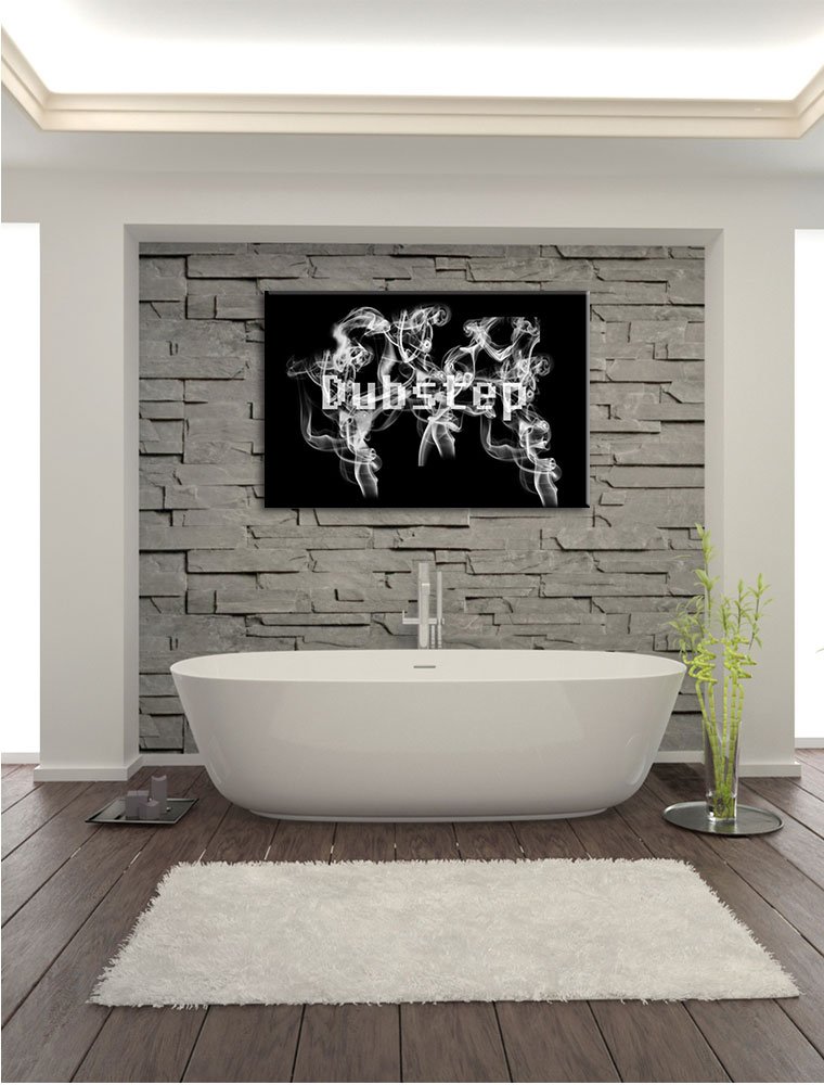 Pixxprint Musica Elettronica, scatole Dubstep Stampa su Tela 120x80 cm Artistica murale