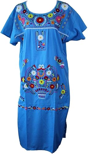 Oro Import Vestido mexicano bordado a mano