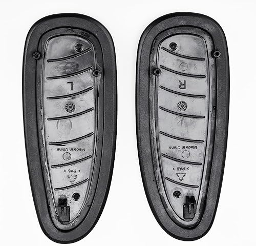 Miniatura 2 de MingYi.office Almohadillas de repuesto para silla de oficina Humscale Liberty, para brazo fijo y ajustable en altura, vinilo negro (1 par). (para