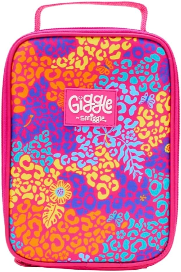 Smiggle Lunchbox 'Giggle' Single Compartment Insulated (Pink Jungle Fern) (446758 x multi)