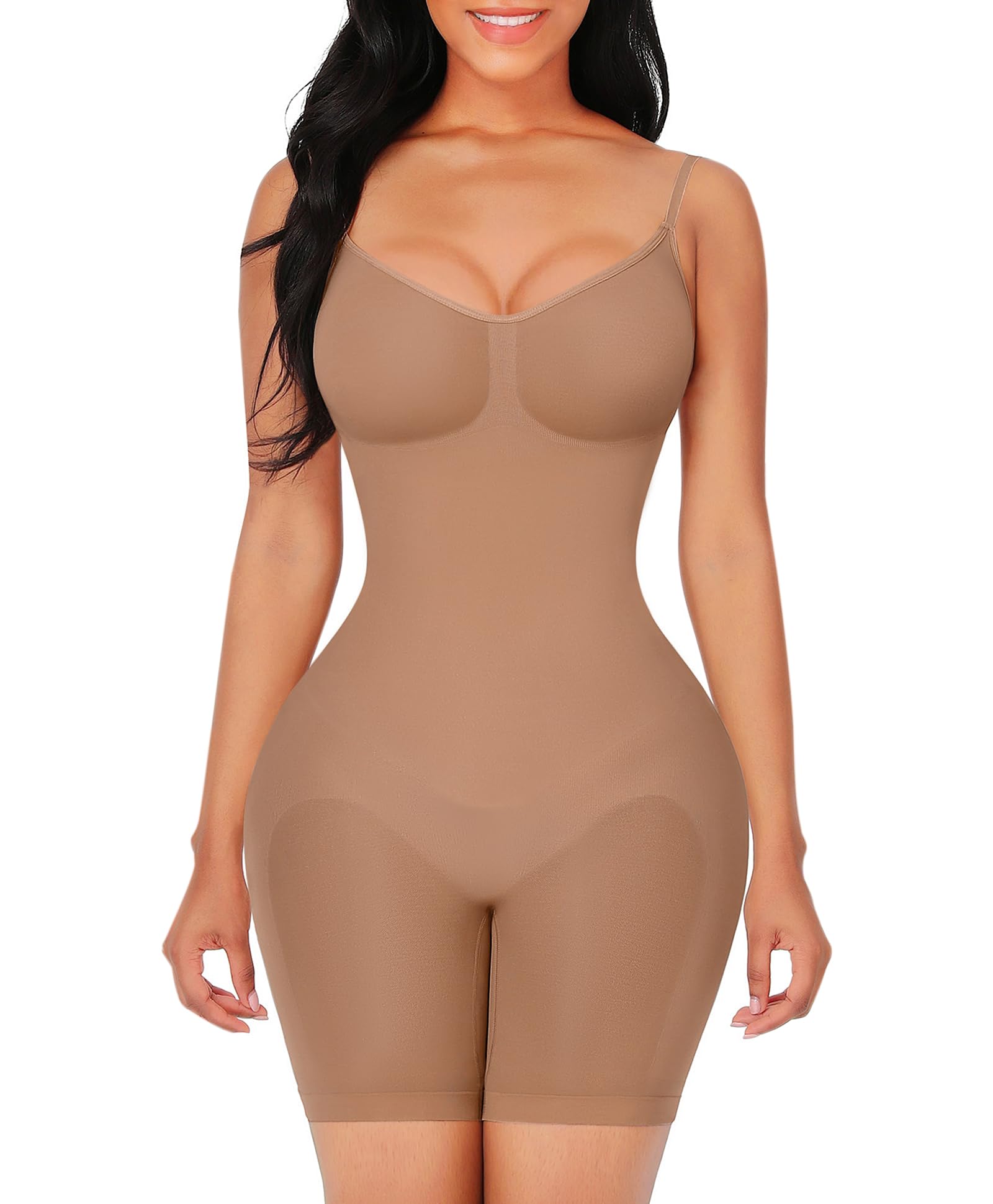 FeelinGirlShapewear Bodysuit Tummy Control Seamless Sculpting Butt Lifter Body Shaper for Women