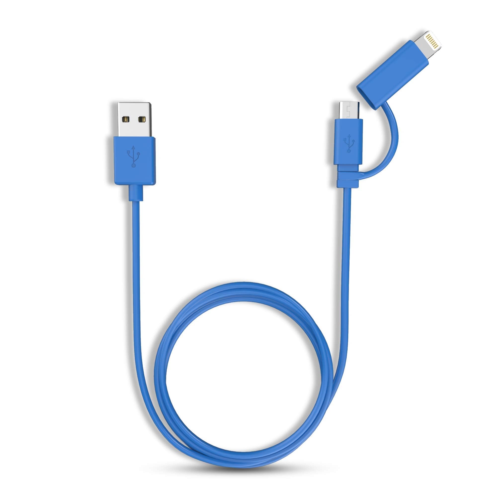 BANDRIDGE Valueline Sleek & Smart 2-in-1 Charger & Sync Cable With Micro USB, Compatible with iPhone, iPod, iPad & other Apple IOS devices - Blue (B0CX5KL5WG) Amazon Price History, Amazon Price Tracker