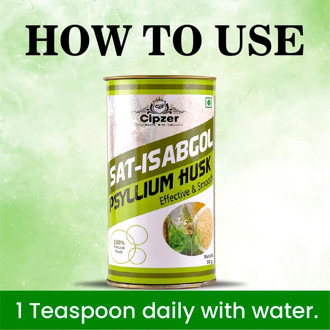 Cipzer Sat-Isabgol Useful in Constipation and Brings Down Cholesterol Level (50 G) - Image 5 thumbnail