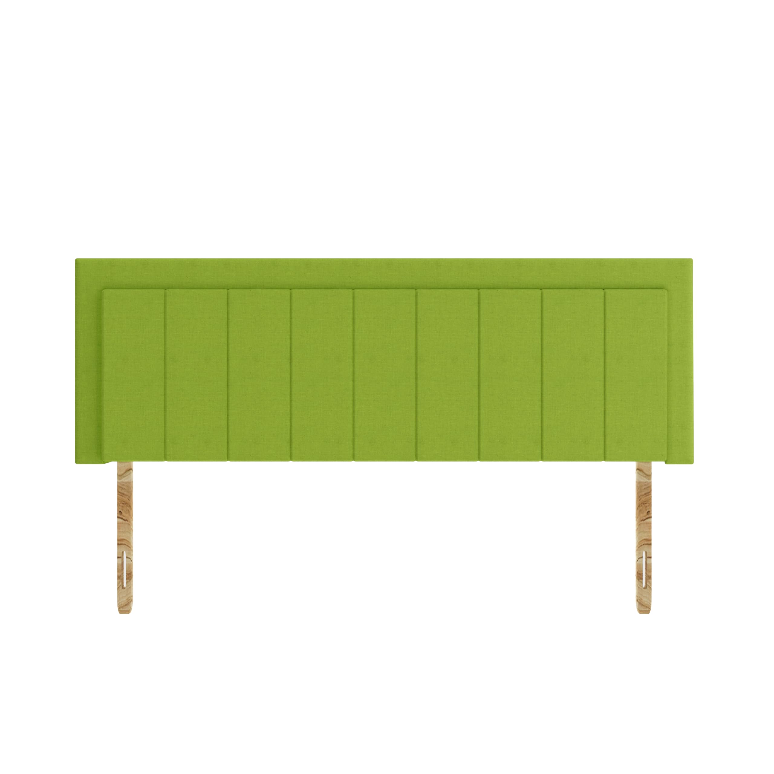 SANA SLEEP Cairo Damask Cotton HeadBoard - Luxury 20" Upholstered Design for Divan Beds - Multiple Fabric Options for Bedroom and Hotel Furniture - 6FT Super King - Lime Green