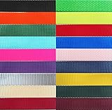 Heavy Nylon Webbing available in ½”, 5/8”, ¾”, 1”, 1 ½” and 2” Widths. In lots of 1 yard, 5 yards, 10 yards, 20 yards and 50 yards.
