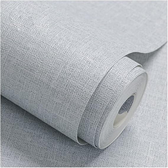 Fabric Peel and Stick Wallpaper Gray Faux Grasscloth Wallpaper Self
