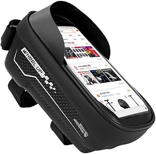 Eamplest Borsa Manubrio Bici, Borsa Telaio Bici Impermeabile con Touch Screen, Porta Cellulare Bici Borsa Telefono Bici Adatta per Qualsiasi Smartphone Inferiore a 6 Pollici