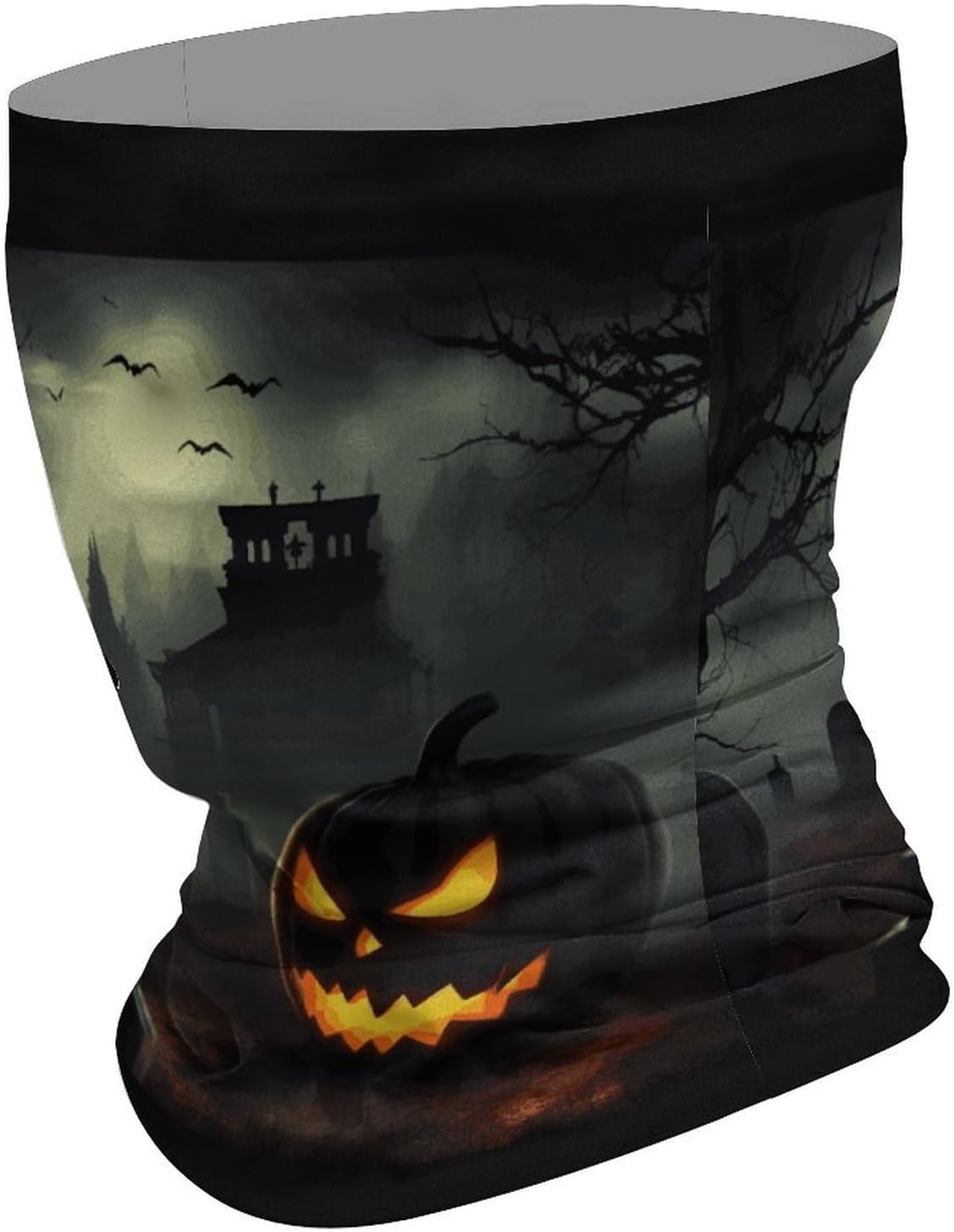 Halloween Horror Neck Gaiter Face Cover Scarf Multipurpose Sunscreen Breathable Bandana Head Scarfs Soft Sun & Wind-proof Face Mask Gator Scarf for Adult Outdoor