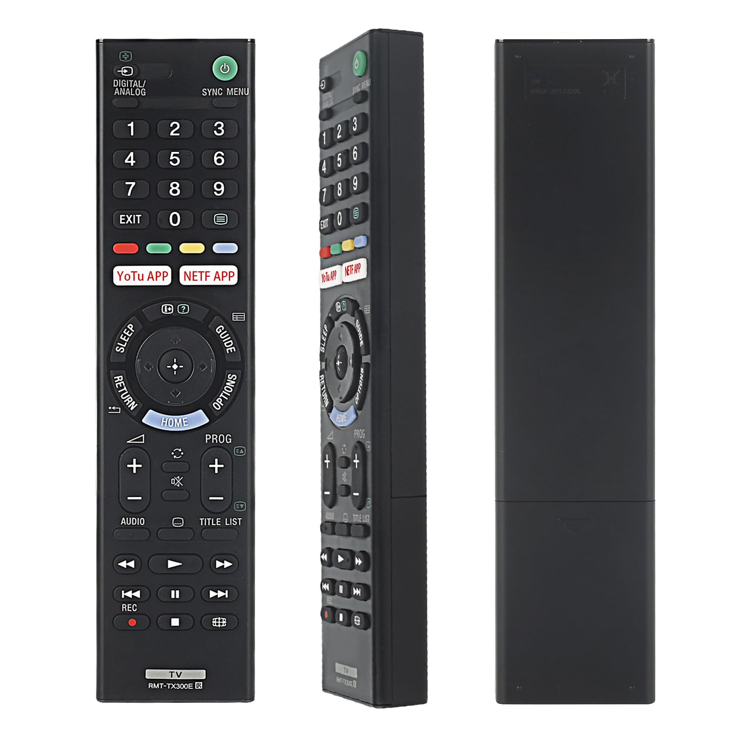 SONY RMT-300E リモコン Amazon | XINFUTE 純正 RMT-TX300E Sony Netflix TVリモコン