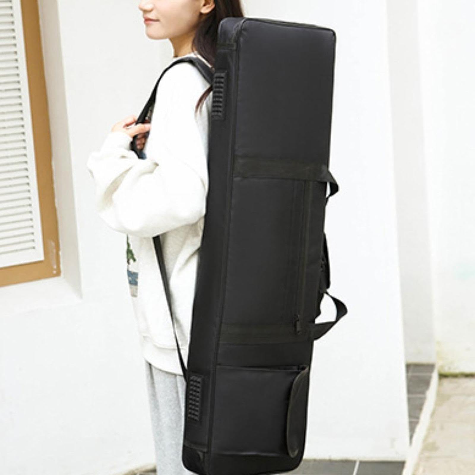 Borsa per Tastiera a 61 Tasti, Custodia per Tastiera Elettrica, Borsa Da Trasporto in Tessuto Oxford, Borsa a Tracolla, Foderata Spessa, Portatile E a, Xs