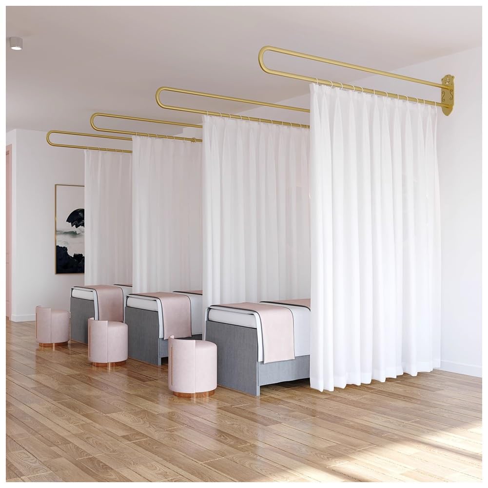 Rideau de séparation d'intérieur réglable avec tringle suspendue