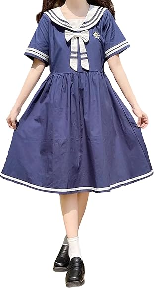 Amazon | [シャンディニー] 森ガール セーラー服風ワンピース コスプレ 