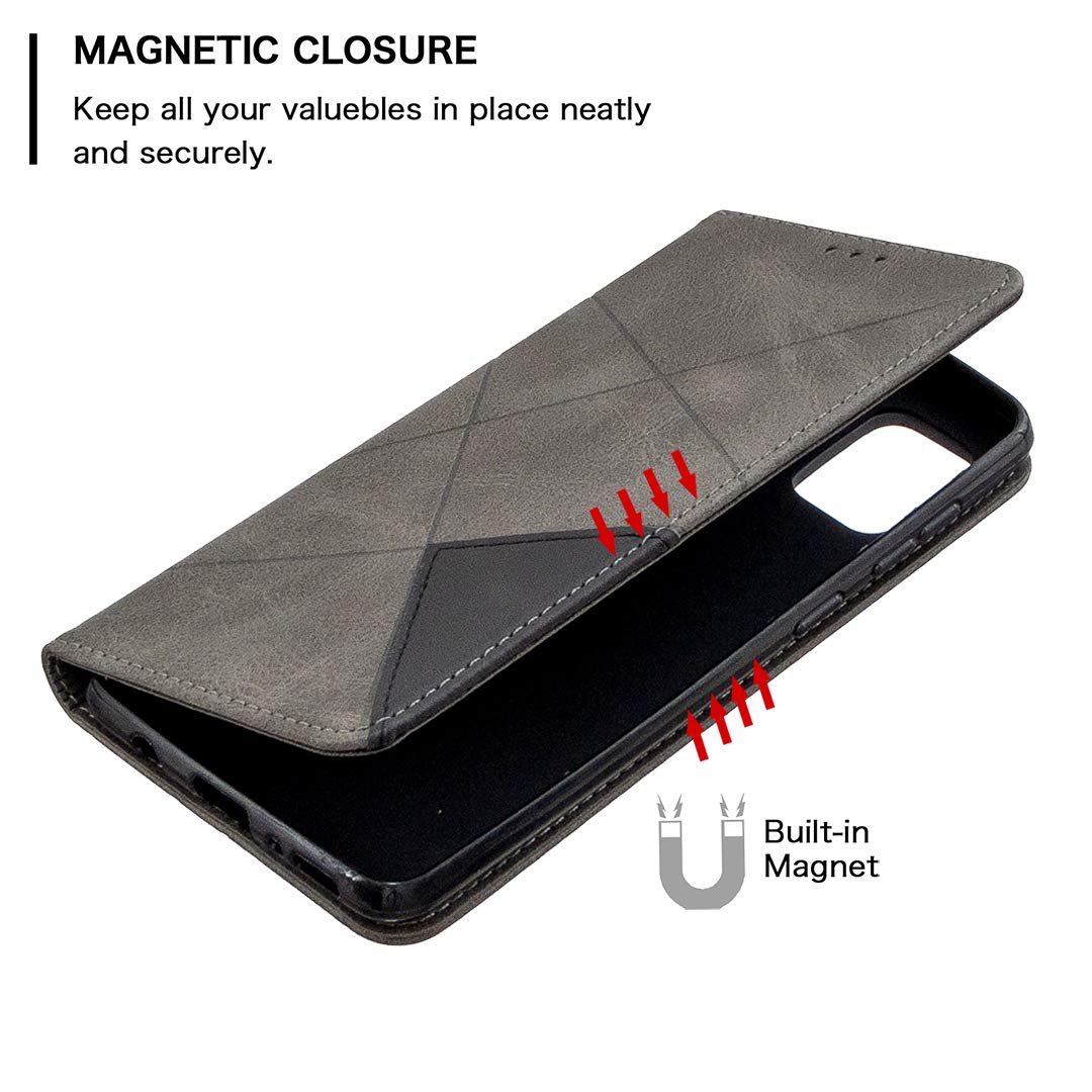 Custodia Flip Uposao Per Samsung Galaxy A31 | Pelle Portafoglio Con Slot Carte | Fantasia Farfalla Viola E Blu