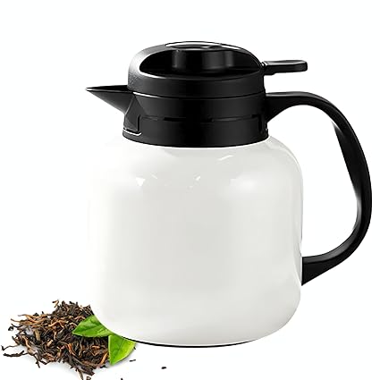 HomeEssentials Stainless Steel Water Kettle - Hot Water Kettle | Dual Function Hot and Cold | Keeps Hot for 10 Hours & Cold for 18 Hrs | Cool-Touch Handle and Lid | Durable Stainless Steel Inner Body