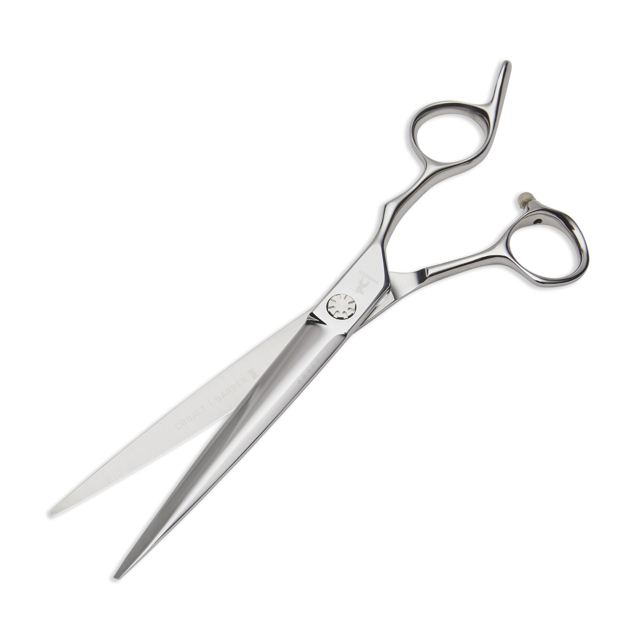 Shogun Silver Master Barber Japanese Vg10 Cobalt Steel Barber Scissors - Professional Barber Salon Shear For Hairdressers, Barbers, And Salon Use (7.0")