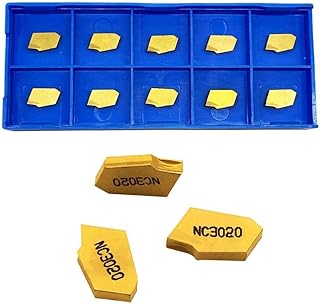 10pcs SP200 GTN-2 Grooving Cut-Off Carbide Inserts for SPB26-2 SPB32-2 Blade Grooving Slotting Tool Cut Off Plate Tool