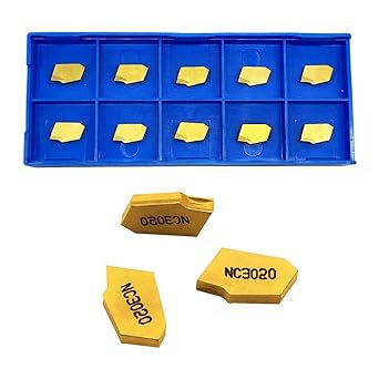 GBJ 10pcs SP200 NC3020 GTN-2 Grooving Cut-Off Carbide Inserts