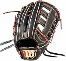 【ウィルソン】 一般硬式用 外野手用グラブ ブラック☆ ウイルソン（Wilson）（メンズ）硬式用グラブ 外野手用 野球