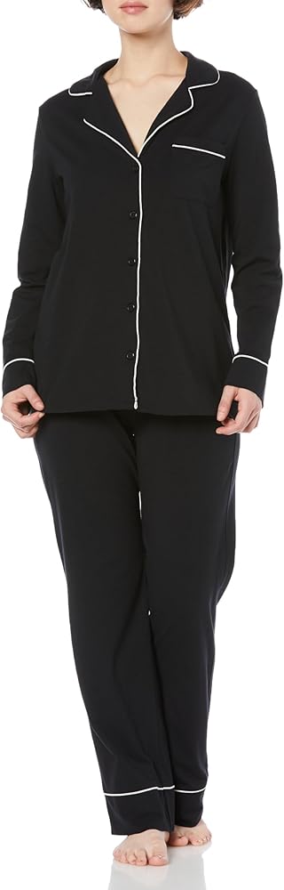 Amazon Essentials レディース コットン&モダール 長袖パジャマセット