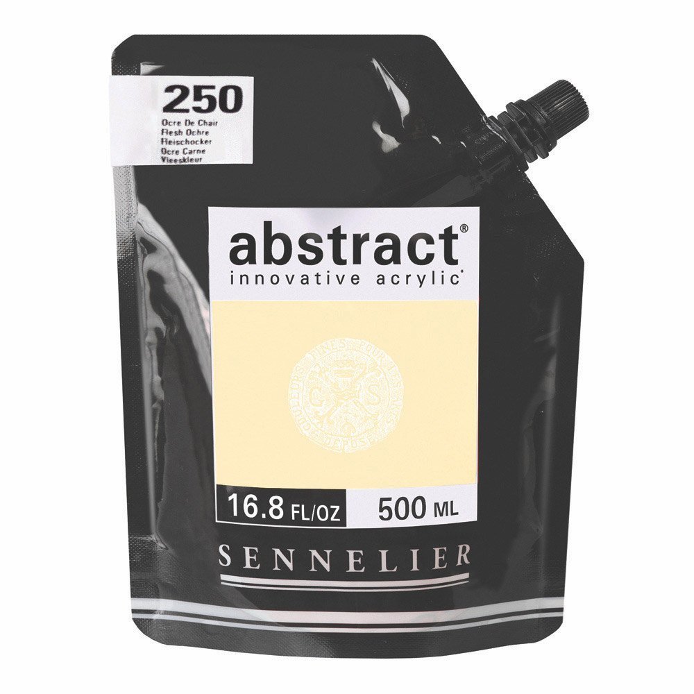 Sennelier Abstract Acrylic 500ml Pouch, Flesh Ochre, (10-121521-250)