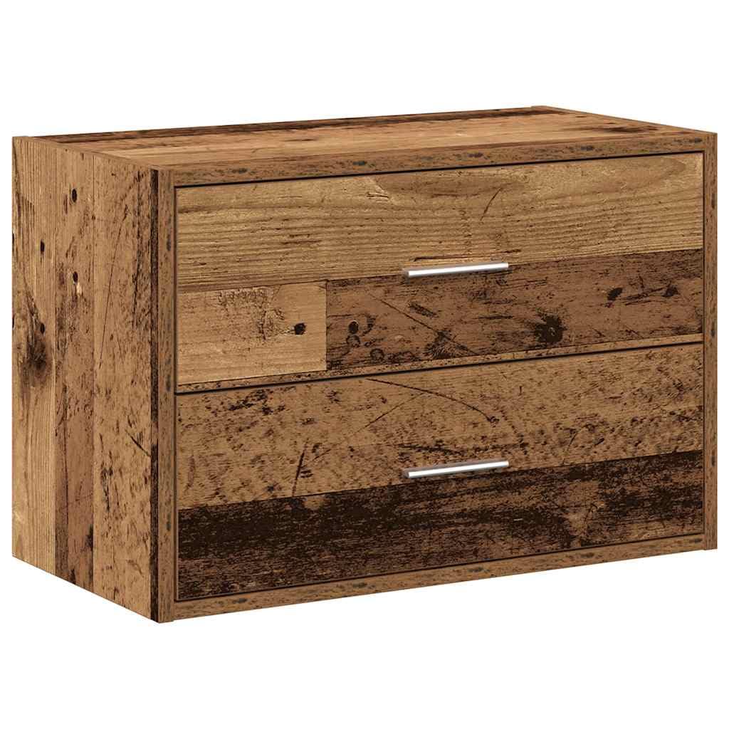 vidaXL Cabinet with 2 Drawers Old Wood 60x31x40 cm Engineered Wood — image 1