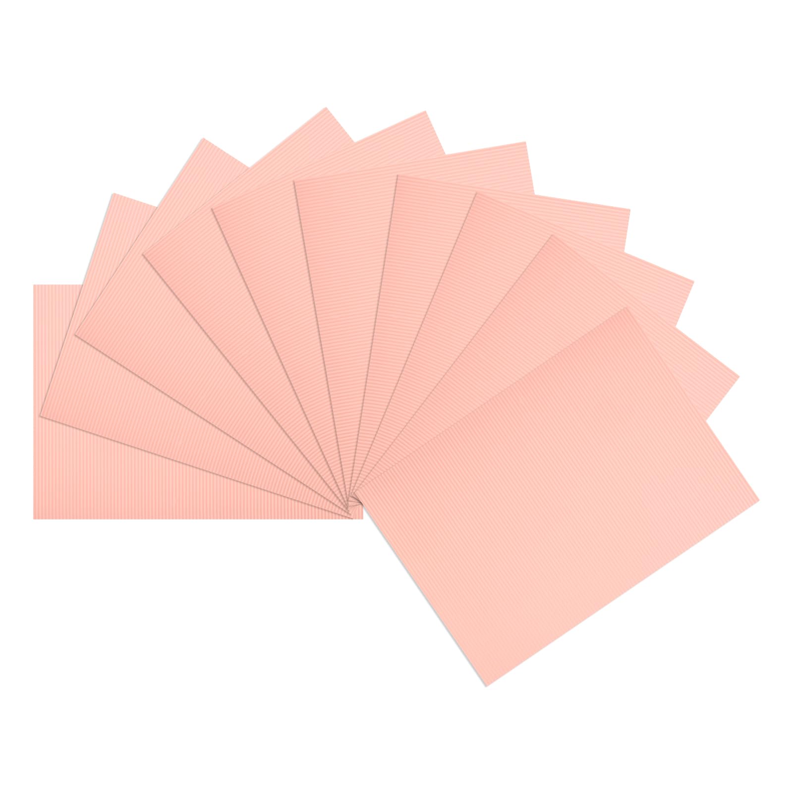 uxcell 10pcs Corrugated Cardboard Paper Sheets,Light Pink,14 inch x 10inch,for Craft and DIY Projects