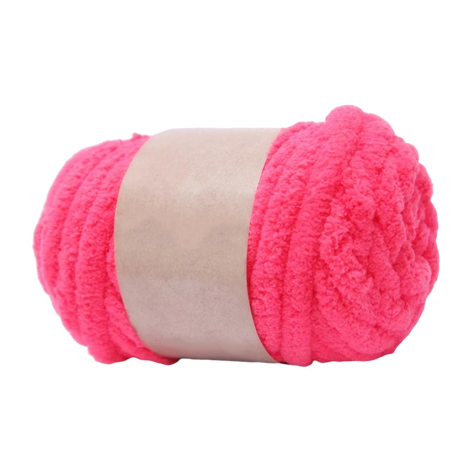 MagiDeal Thick Chunky Arm Knit Yarn - Weight Filling for Handcrocheted Jumbo Bulky Craft Knitted Blanket, Pet Bed, Sweaters - Rose Red