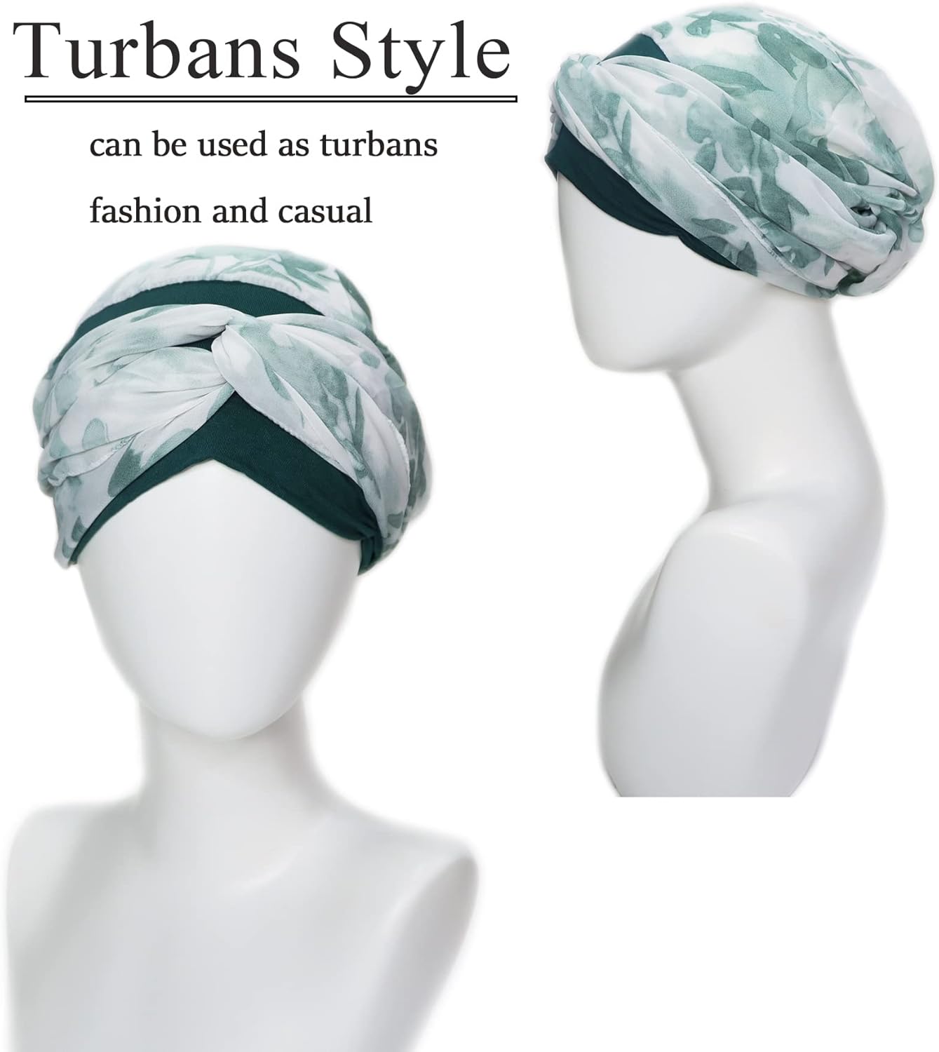 Headwear for Women Sleep Beanie Head Scarf for Bald Wraps Cancer Hats Turbans - Image 3