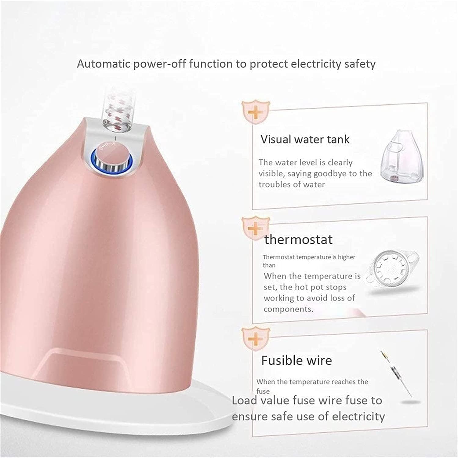 Upright Clothes Steamer 1.8L Tank Heats in 30 Seconds with Garment Hanger + Fabric Brush Household Small Steam Iron