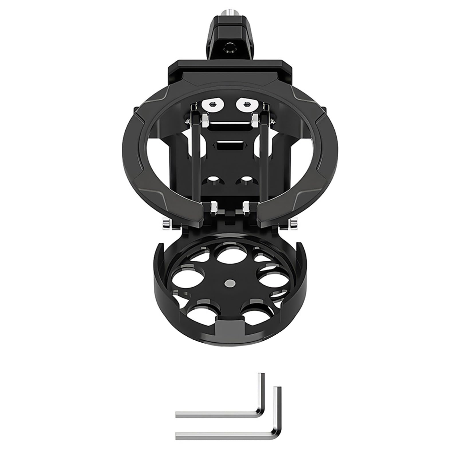 Soporte ajustable para tazas de bicicleta de General Motorcycles con diseño plegable pequeño para botellas de agua, soporte de aluminio para tazas de bicicleta general