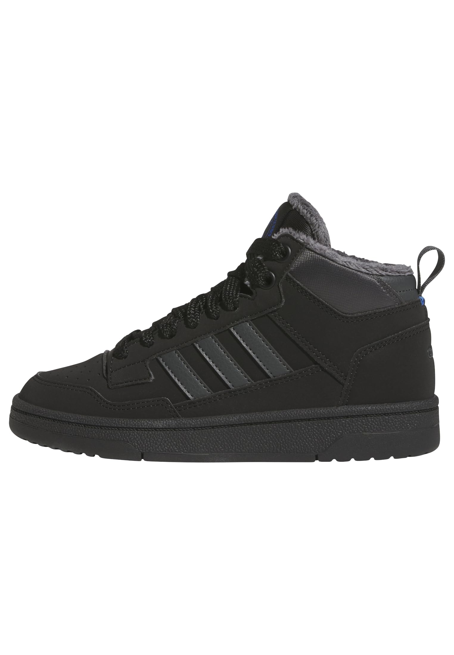 adidas Unisex Kids Rapid Court Mid Junior Winterized Shoes, core Black/Grey six/Bright Royal, 5.5 UK