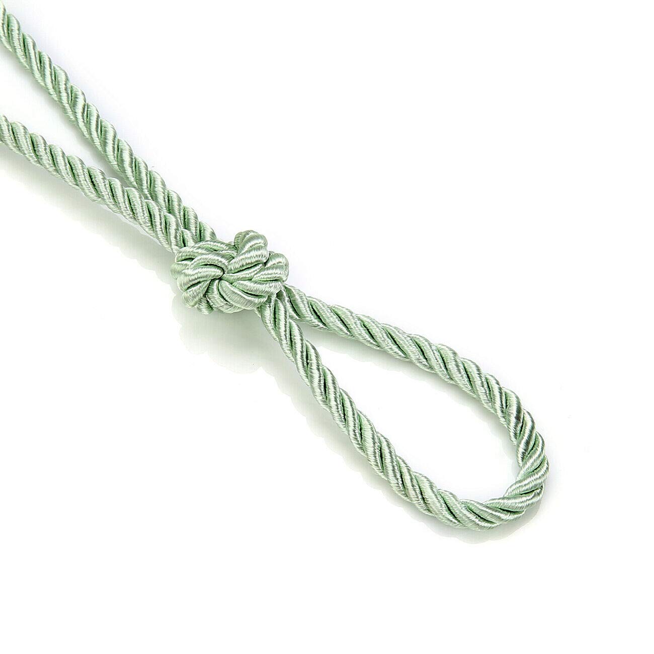 6mm Silky Barley Twist Cord Rope Braid 3 Ply & Matching 16mm Flanged Insertion Piping Furnishing Upholstery Crafts Trimming,36 Colors. High Strength, Neotrims. 5 Yards, Antique Mint (Cord)